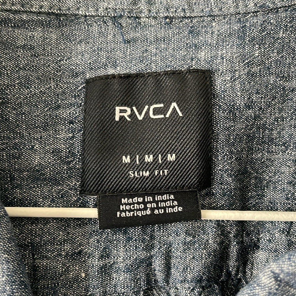 Rvca Blue Button Down - image 4